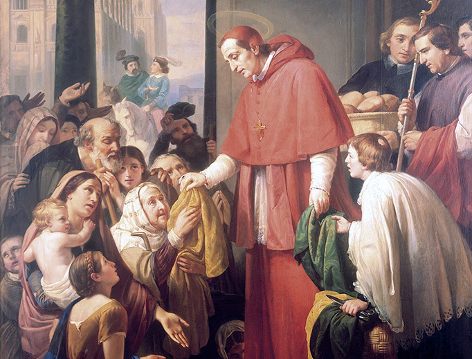Plague saint charles borromeo